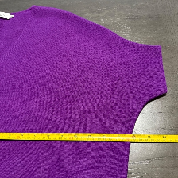 The Reset R Label 100% Wool Purple Essential V-Neck Pullover Sweater L/XL - Picture 4 of 7